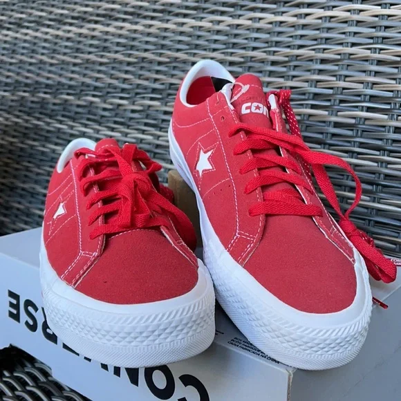 Converse One Star Pro OX University Red/White MEN`S - Picture 7 of 16